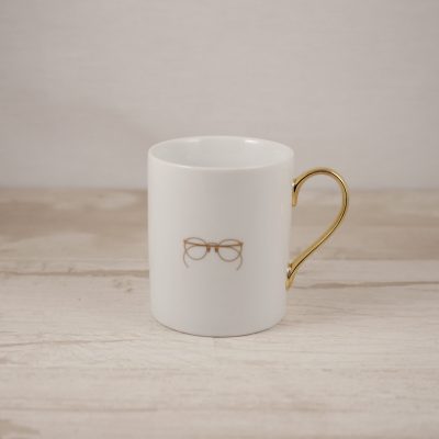 Taza de porcelana blanca vajillas de ultramar