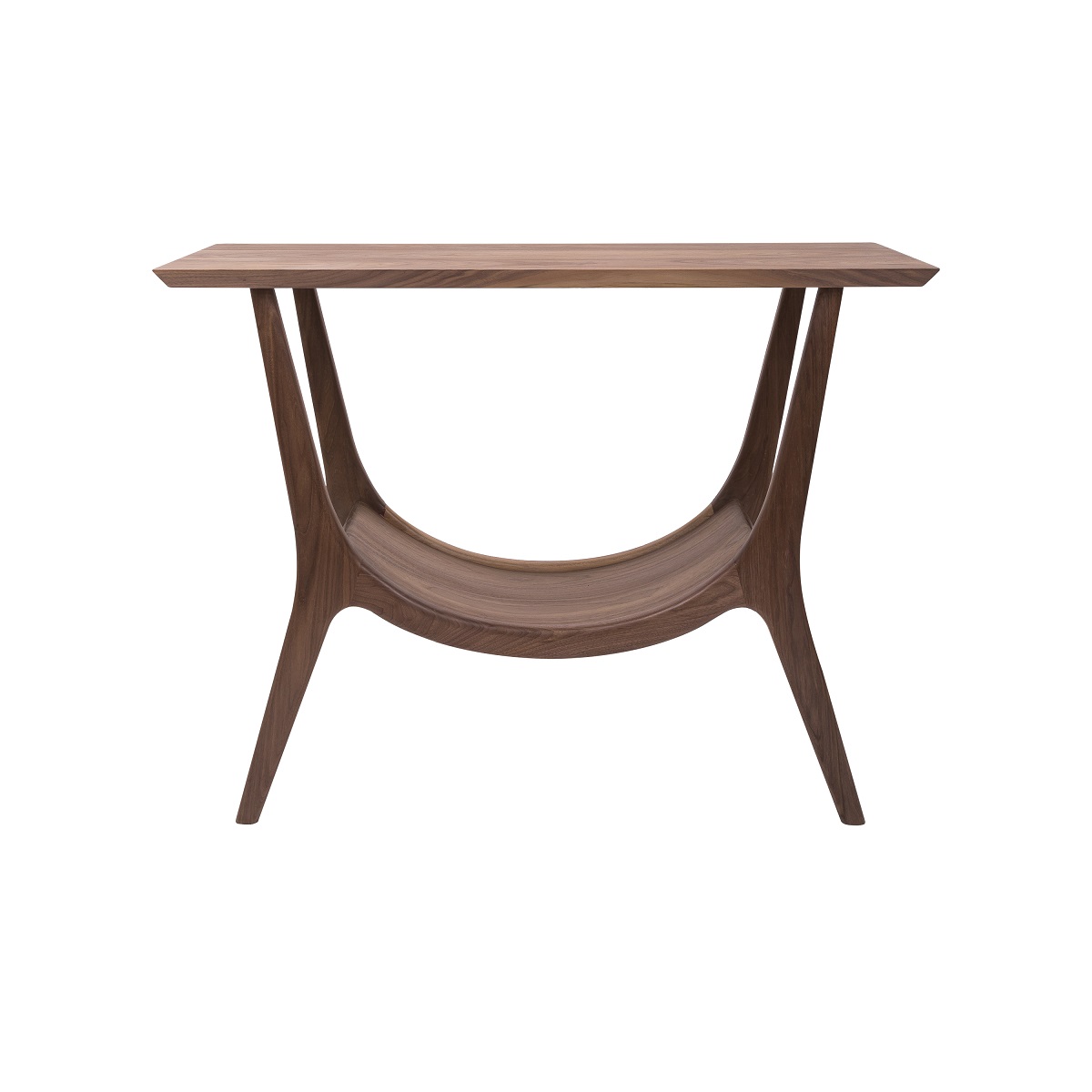 Consola artesanal de madera maciza