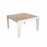 Mesa de acero y madera oxido taller