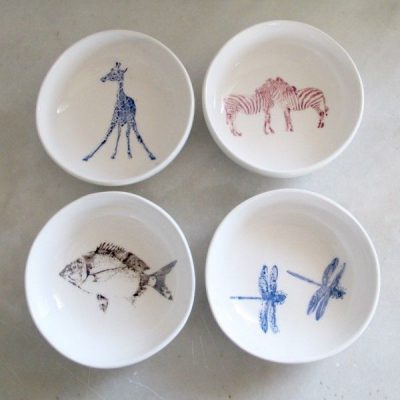 cuencos-loza-blanca-animales-coolmaison-favorito-studio cuencos artesanales