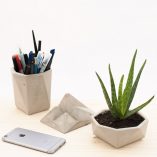 set organizador de escritorio de cemento oitenta coolmaison