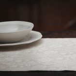 caminos de mesa artesanales textil cocina.Camino de mesa Jaquard en lino y algodón .Hecho a mano en italia