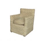 Sillón cuadrado de esparto