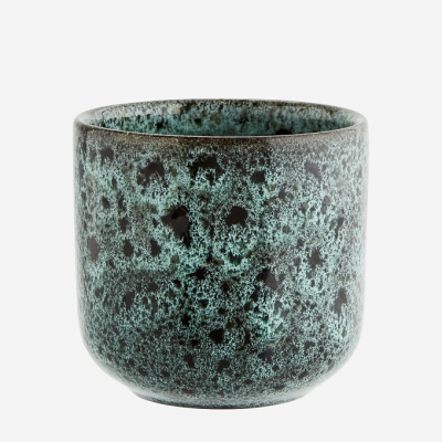 Vaso verde agua Vaso de gres verde agua elaborado artesalmente a mano