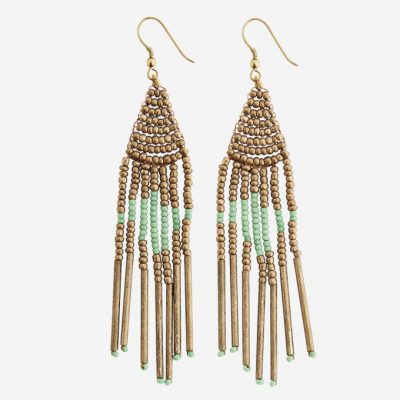 Pendientes de cuentas de cristal Kando Pendientes de cuentas de cristal Kando. Aelaborado artesanalmente a mano