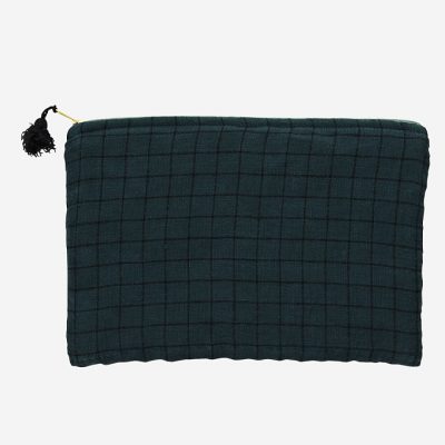 Funda Ipad lino cerceta Funda Ipad de lino cerceta