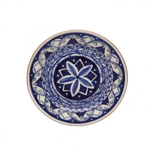 Plato llano flor artesanal 34cm