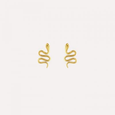 Pendientes serpiente dorada Pendientes serpiente dorada
