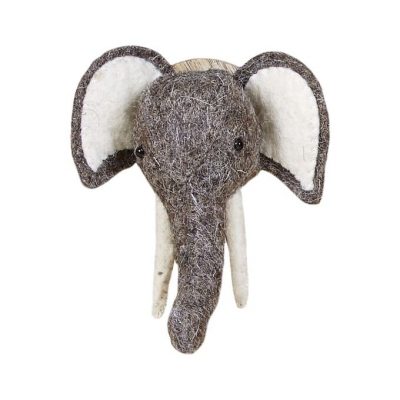 imán decorativo elefante gris con cuernos imán decorativo elefante gris con cuernos